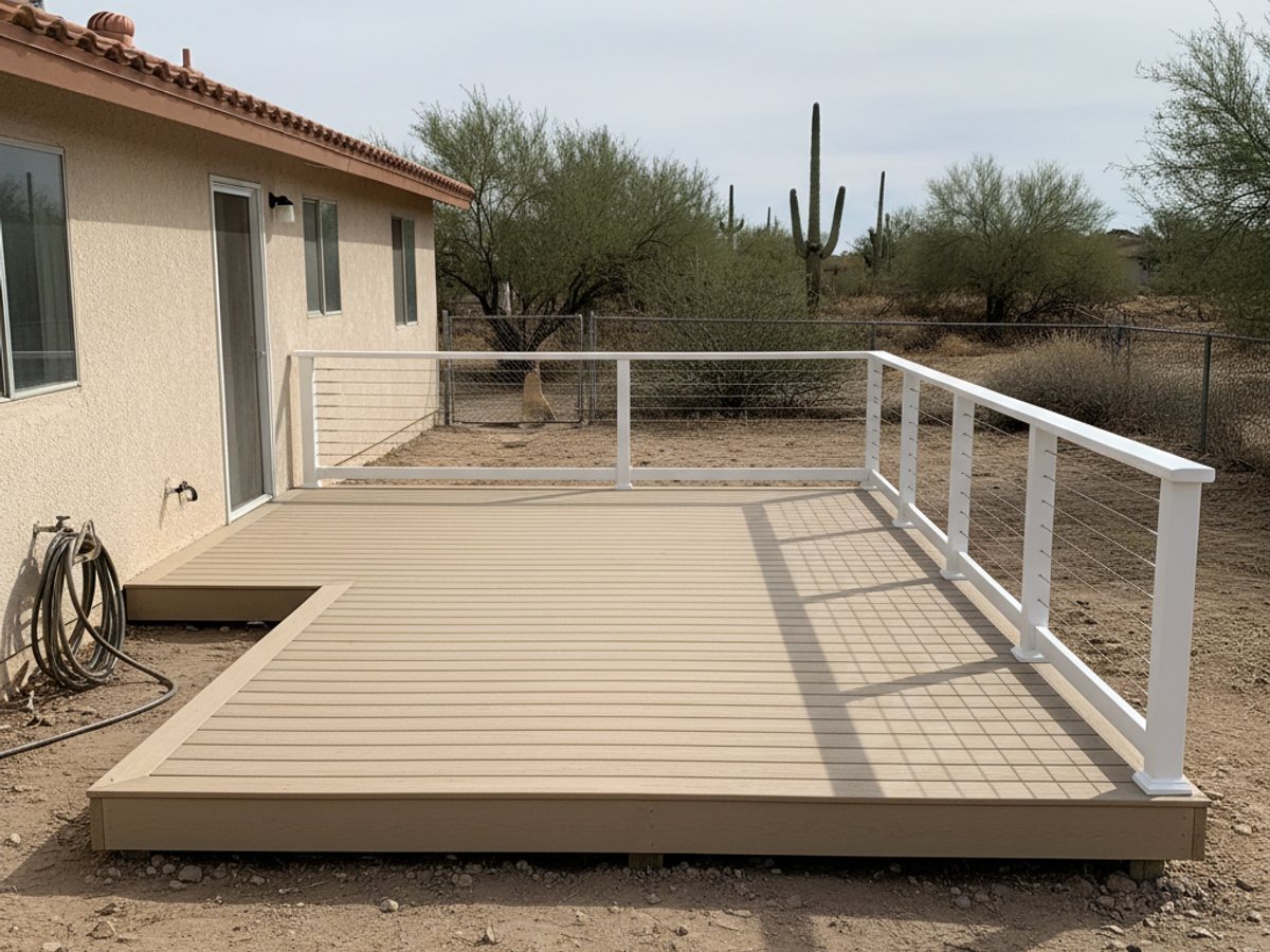 Deck Installation completed by Marana Deck Co in Marana, AZ