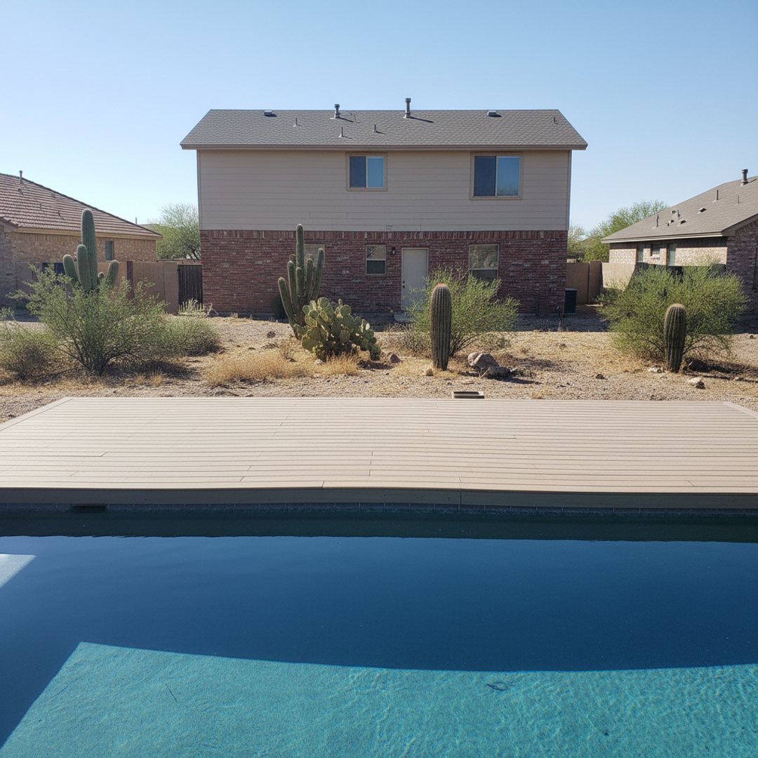 Composite Decking completed by Marana Deck Co in Casas Adobes, AZ